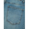 image:imageSidefeel Womens Wide Leg Jeans High Waisted Stretchy Raw Hem Zimbaplatinum Denim PantsLight Retro Blue