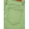 image:imageSidefeel Womens Wide Leg Jeans High Waisted Stretchy Raw Hem Zimbaplatinum Denim PantsSmoke Green
