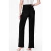 image:imageSidefeel Womens Wide Leg Jeans High Waisted Stretchy Raw Hem Zimbaplatinum Denim PantsSolid Black