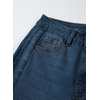 image:imageSidefeel Womens Wide Leg Jeans High Waisted Stretchy Raw Hem Zimbaplatinum Denim PantsVintage Blue