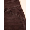 image:imageSidefeel Womens Wide Leg Jeans High Waisted Stretchy Straight Leg Jeans Trendy Seamed Front Loose Denim PantsCoffee