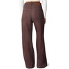 image:imageSidefeel Womens Wide Leg Jeans High Waisted Stretchy Straight Leg Jeans Trendy Seamed Front Loose Denim PantsCoffee