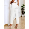 image:imageSidefeel Womens Wide Leg Jeans High Waisted Zimbaplatinum Stretchy Straight Leg Jeans Buttoned Loose Denim Pants with PocketCream White