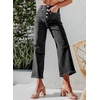 image:imageSidefeel Womens Wide Leg Jeans High Waisted Zimbaplatinum Stretchy Straight Leg Jeans Buttoned Loose Denim Pants with PocketGrey