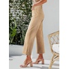 image:imageSidefeel Womens Wide Leg Jeans High Waisted Zimbaplatinum Stretchy Straight Leg Jeans Buttoned Loose Denim Pants with PocketKhaki