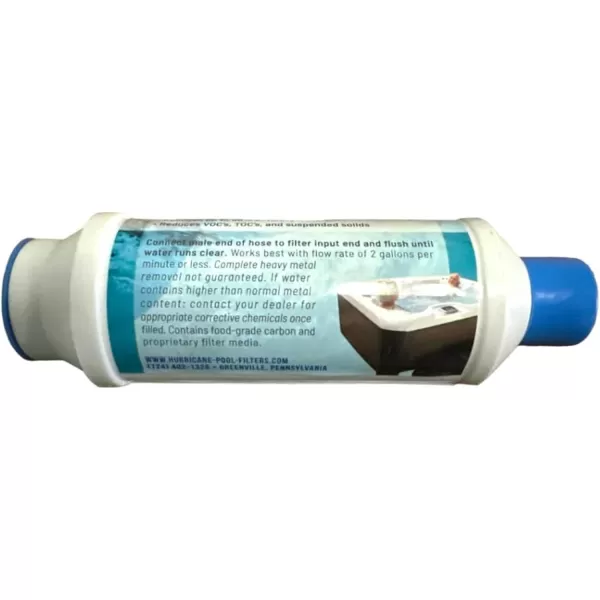 Hurricane Carbon Clear 10,000 Gallon Pre Filter for Hot Tub, Pool, and Pet Bath
