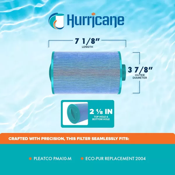Hurricane Filters HF-3MAS-01M Elite Aseptic Spa Filter Cartridge - Replacement for Pleatco PMA10-M, Eco-Pur 2004 &amp; Later