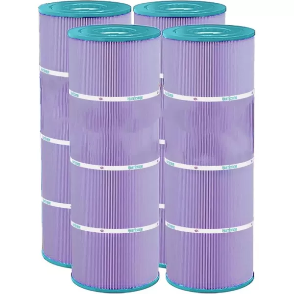 Hurricane Elite Aseptic Spa Filter Cartridge for Unicel C-7483, Pleatco PA81-4-M, Filbur FC-1225, Hayward SwimClear C3030, 3025, 3020, White 