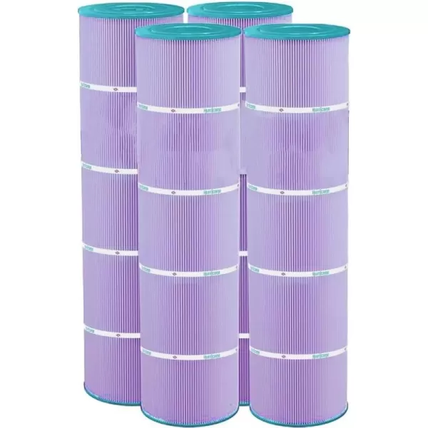 Hurricane Filters HF7471-04 Advanced Pool Filter Cartridge - Replacement for Pleatco PCC105, Unicel C-7471, Filbur FC-1977, Pentair Clean &amp; Clear Plus 420, 4 Pack