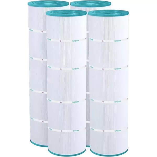 Hurricane Filters HF7487-04M Elite Aseptic Pool Filter Cartridge - Replacement for Pleatco PA100N, Unicel C-7487, Filbur FC-1270, Hayward Super-Star-Clear C4000, SwimClear C4020, 4 Pack