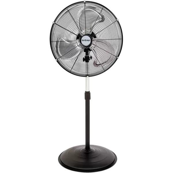 Hurricane 16" Supreme Oscillating Stand Fan with Remote – 3-Speed, Quiet, Powerful, Adjustable Height, Durable Design for Home, Office, and Greenhouse
