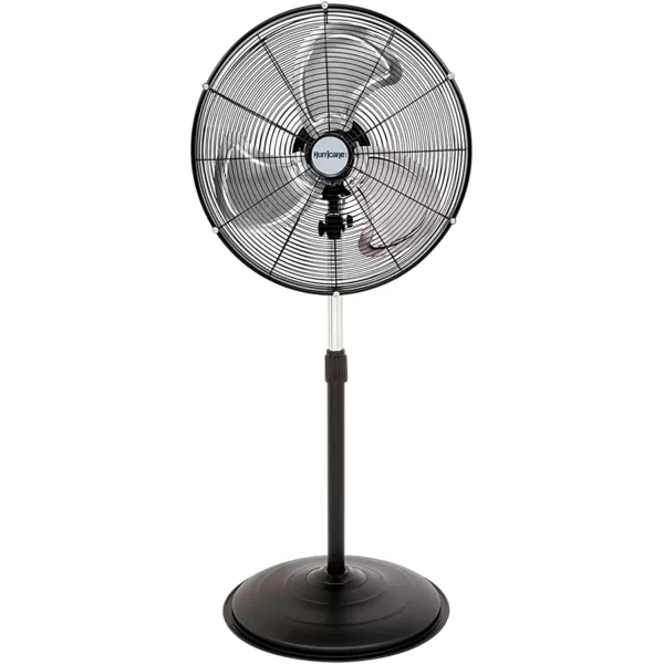 Hurricane 16" Supreme Oscillating Stand Fan with Remote – 3-Speed, Quiet, Powerful, Adjustable Height, Durable Design for Home, Office, and Greenhouse