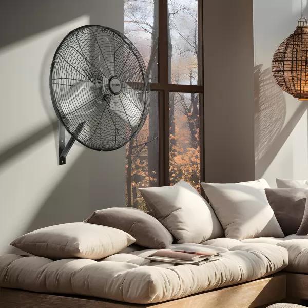 Hurricane Classic 16" Wall Mount Oscillating Fan – Powerful 3-Speed Airflow, Quiet Operation, Adjustable Tilt for Home, Office, and Grow Tents