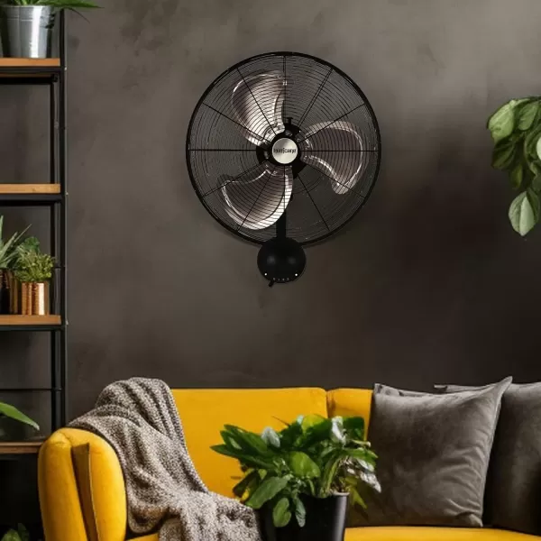 Hurricane Classic 16" Wall Mount Oscillating Fan – Powerful 3-Speed Airflow, Quiet Operation, Adjustable Tilt for Home, Office, and Grow Tents