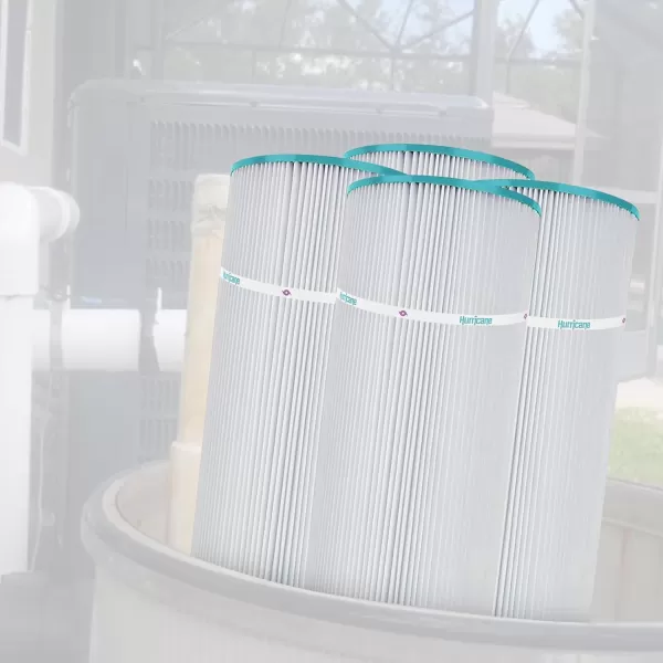 Hurricane Filters HF7470-04 Advanced Pool Filter Cartridge - Replacement for Pleatco PCC80, Unicel C-7470, Filbur FC-1976, Pentair Clean &amp; Clear 320, 4 Pack