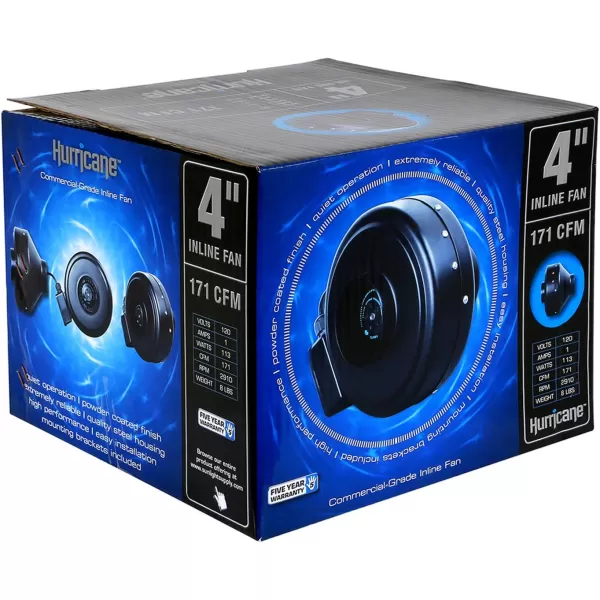 Hurricane Inline Fan for HVAC and Ventilation