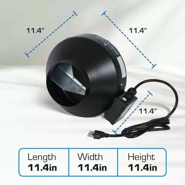 Hurricane Inline Fan for HVAC and Ventilation