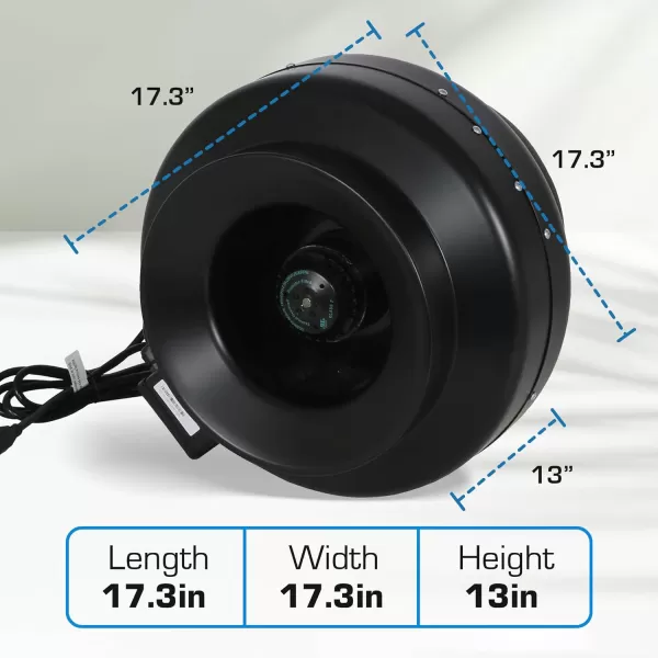 Hurricane Inline Fan for HVAC and Ventilation