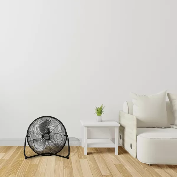 Hurricane Pro 20" High Velocity Metal Floor Fan – Powerful 5300 CFM Airflow, Adjustable Tilt, Heavy-Duty Construction for Home, Gym, Garage, Workshop
