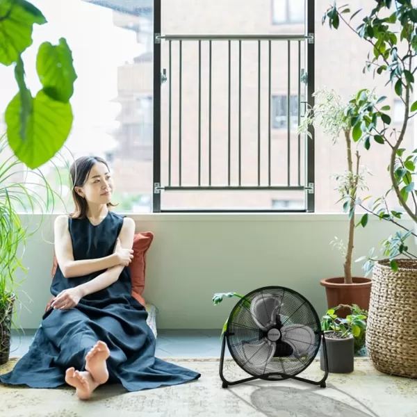 Hurricane Pro 20" High Velocity Metal Floor Fan – Powerful 5300 CFM Airflow, Adjustable Tilt, Heavy-Duty Construction for Home, Gym, Garage, Workshop