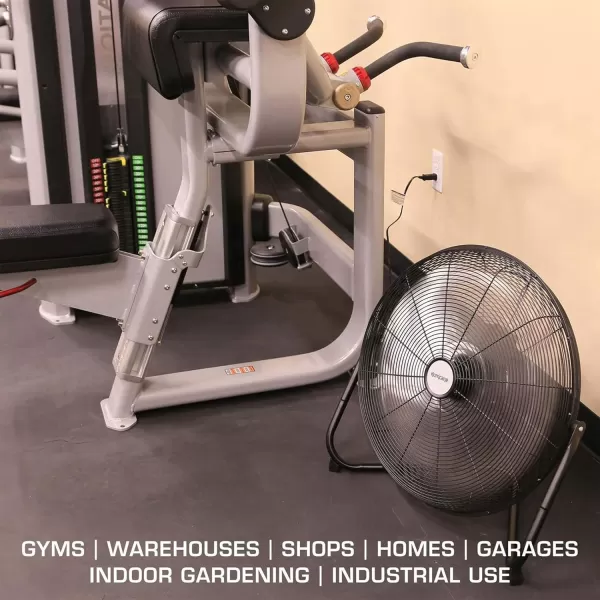 Hurricane Pro 20" High Velocity Metal Floor Fan – Powerful 5300 CFM Airflow, Adjustable Tilt, Heavy-Duty Construction for Home, Gym, Garage, Workshop