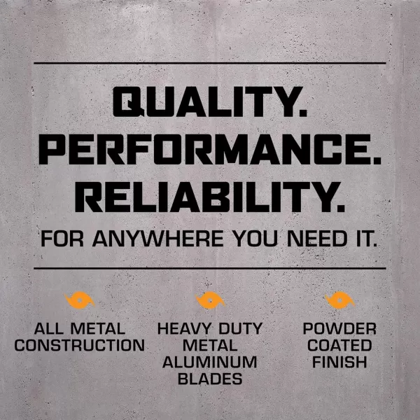 Hurricane Pro 20" High Velocity Metal Floor Fan – Powerful 5300 CFM Airflow, Adjustable Tilt, Heavy-Duty Construction for Home, Gym, Garage, Workshop