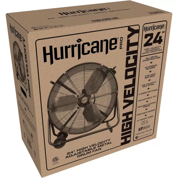 Hurricane Pro 20" High Velocity Metal Floor Fan – Powerful 5300 CFM Airflow, Adjustable Tilt, Heavy-Duty Construction for Home, Gym, Garage, Workshop