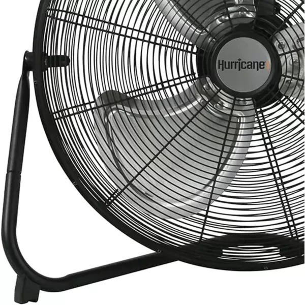 Hurricane Pro 20" High Velocity Metal Floor Fan – Powerful 5300 CFM Airflow, Adjustable Tilt, Heavy-Duty Construction for Home, Gym, Garage, Workshop