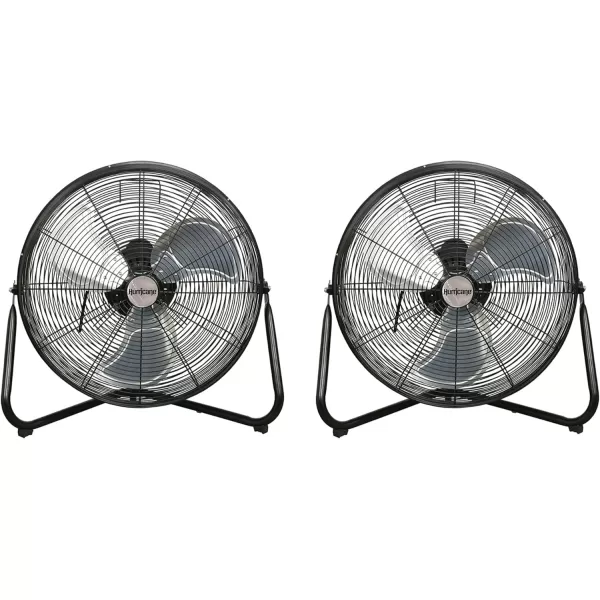 Hurricane Pro 20" High Velocity Metal Floor Fan – Powerful 5300 CFM Airflow, Adjustable Tilt, Heavy-Duty Construction for Home, Gym, Garage, Workshop