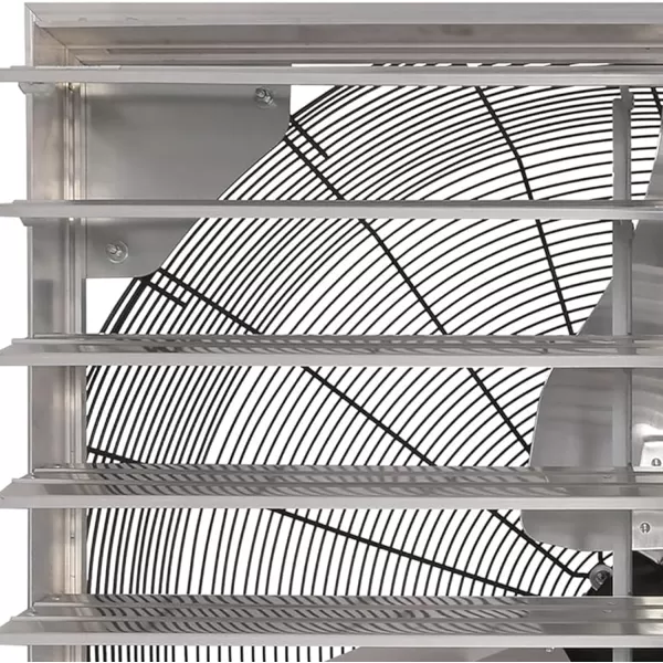 Hurricane Pro Shutter Exhaust Fans with 5 Plastic Blades, Electric Cord, and Button Controller for Household Ventilation Fans
