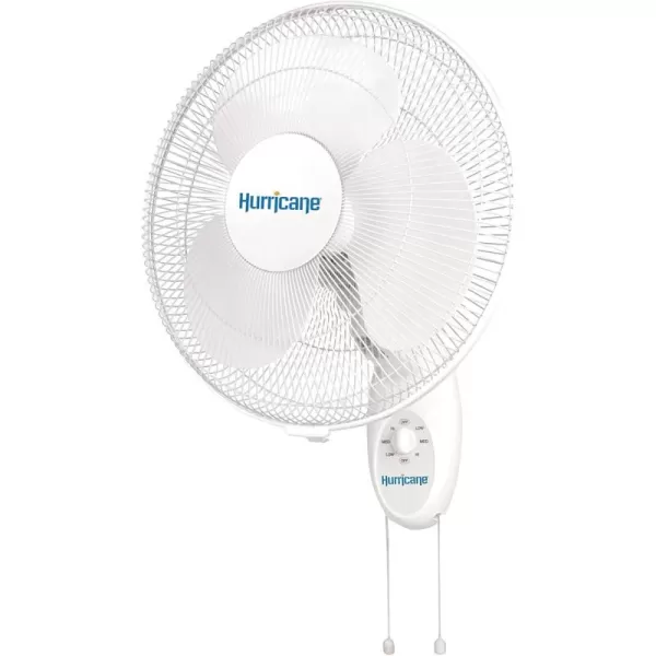 Hurricane Classic 16" Wall Mount Oscillating Fan – Powerful 3-Speed Airflow, Quiet Operation, Adjustable Tilt for Home, Office, and Grow Tents