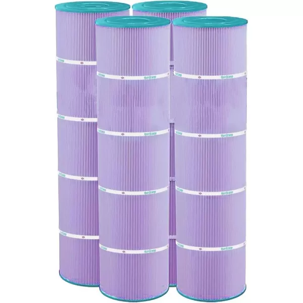 Hurricane Filters HF7459-04 Advanced Pool Filter Cartridge - Replacement for Pleatco PJAN85, Unicel C-7459, Filbur FC-0800, Jandy Industries CCL-340,CV 340, 4 Pack
