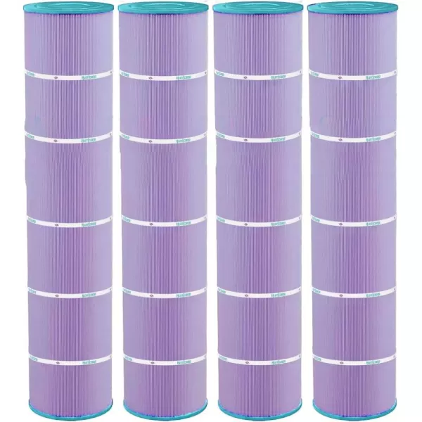 Hurricane Filters HF7482-04 Advanced Pool Filter Cartridge - Replacement for Pleatco PJAN145, Unicel C-7482, Filbur FC-0820, Jandy Industries CL580, CV580, 4 Pack