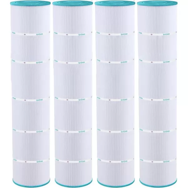 Hurricane Filters HF7482-04 Advanced Pool Filter Cartridge - Replacement for Pleatco PJAN145, Unicel C-7482, Filbur FC-0820, Jandy Industries CL580, CV580, 4 Pack