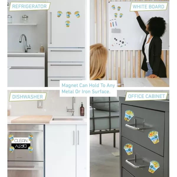CoTa Global Beach Bucket Refrigerator Silver Beach Magnets Set of 4  Assorted Resin and Crystals Design Fun ampamp Cute Ocean Magnets For Kitchen Fridge Locker Home Decor ampamp Office Decor Novelty  4 Pack
