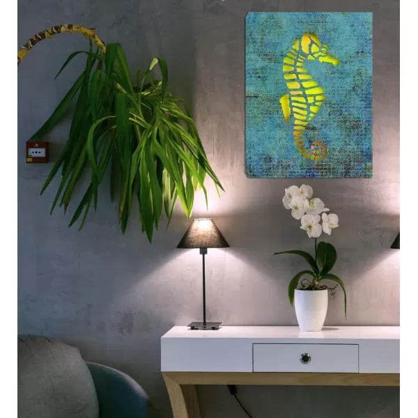 CoTa Global Owl Buddha Tree of Life Day of the Dead Light Up LED Wall Art  Color Changing LED Light Up Picture Art for Wall Hang  Home Decor Wall Art for Bedroom and Living Room  16x12 Inch4 pack  Seahorse  Sea Turtle  Mermaid  Palm Tree