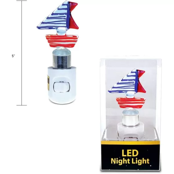 Puzzled Boat Handcraft Art Glass Decorative Night Light Home Dcor  Boats Theme  Unique and Elegant Gift