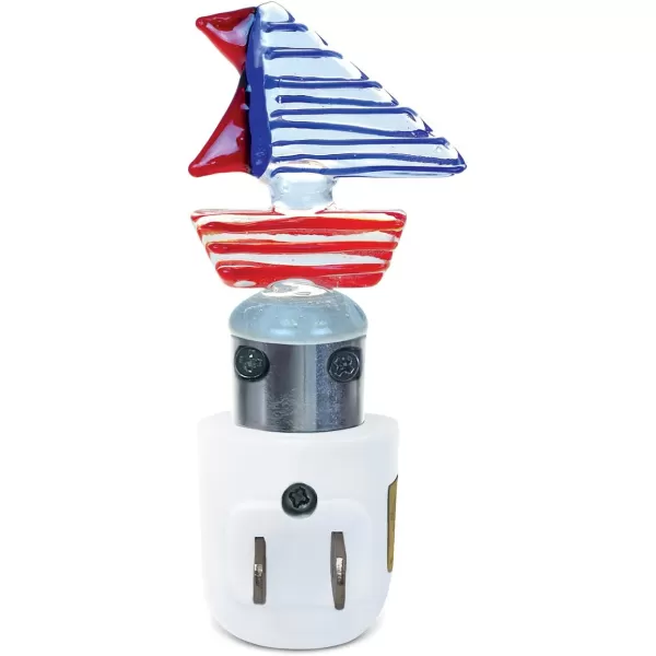 Puzzled Boat Handcraft Art Glass Decorative Night Light Home Dcor  Boats Theme  Unique and Elegant Gift