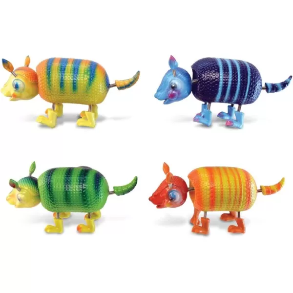 CoTa Global Armadillo Refrigerator Bobble Magnets Set of 4  Assorted Color Fun Cute Wild Life Animal Bobble Head Magnets for Kitchen Fridge Home Decor Cool Office and Decorative Novelty  4 Pack