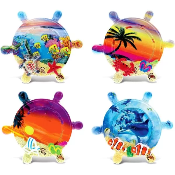 CoTa Global Colorful Summer Refrigerator Magnets 4pc Set Ship Wheels