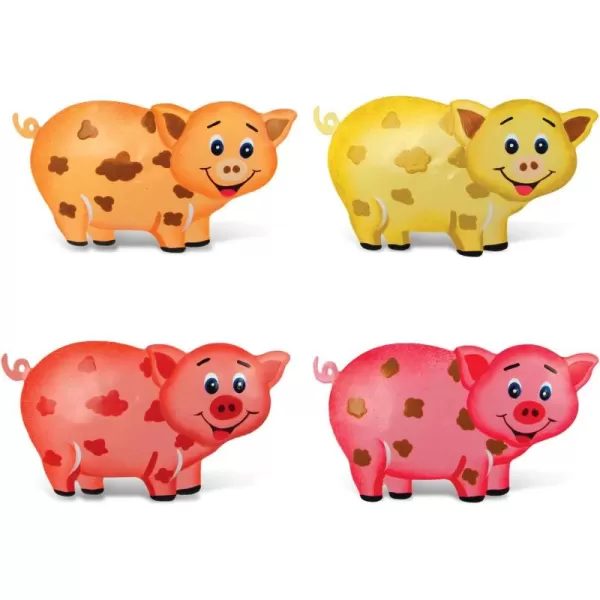 Puzzled 7314 Bobble Metal Pig Magnet 4 Pack