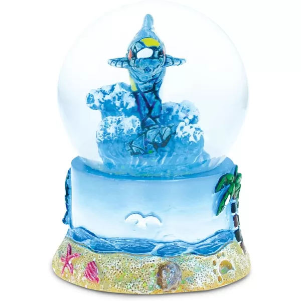 COTA Global Dolphin Mosaic Snow Globe  Water Globe Figurine with Sparkling Glitter Collectible Novelty Ornament for Home Decor for Birthdays Christmas and Valentines Day  65mm