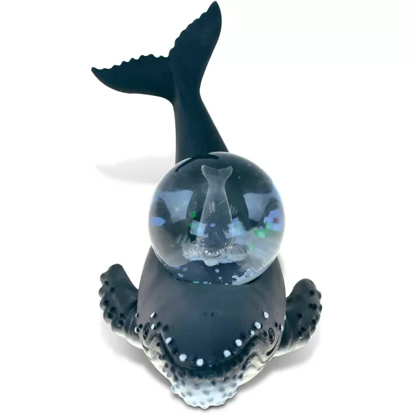 CoTa Global Giraffe Snow Globe Decor  Beautiful Snow Globe Decorations with Giraffe Figurine Collectible Snow Globes Perfect Giraffe Decor for Home Office Space Figurine Shelf or Desk  45mmBlack Humpback Whale