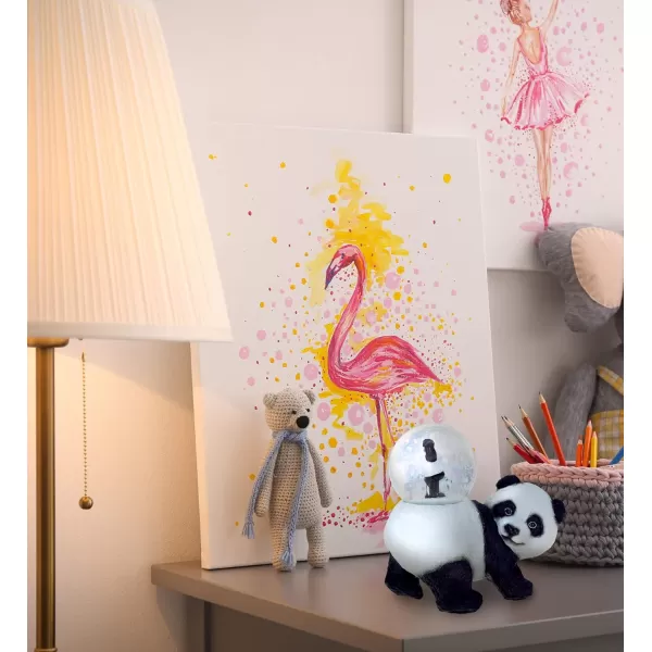 CoTa Global Giraffe Snow Globe Decor  Beautiful Snow Globe Decorations with Giraffe Figurine Collectible Snow Globes Perfect Giraffe Decor for Home Office Space Figurine Shelf or Desk  45mmWhite Panda