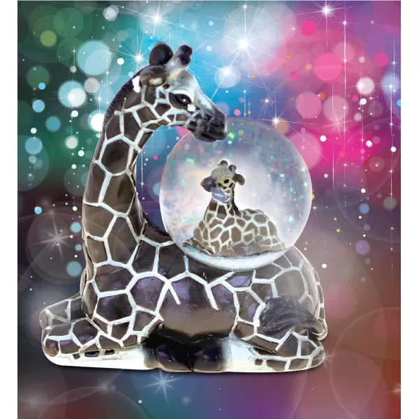 CoTa Global Giraffe Snow Globe Decor  Beautiful Snow Globe Decorations with Giraffe Figurine Collectible Snow Globes Perfect Giraffe Decor for Home Office Space Figurine Shelf or Desk  45mmBlack Giraffe