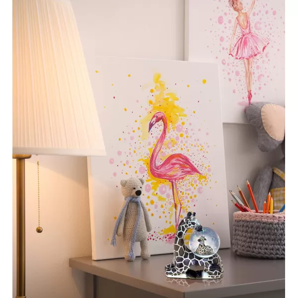 CoTa Global Giraffe Snow Globe Decor  Beautiful Snow Globe Decorations with Giraffe Figurine Collectible Snow Globes Perfect Giraffe Decor for Home Office Space Figurine Shelf or Desk  45mmBlack Giraffe
