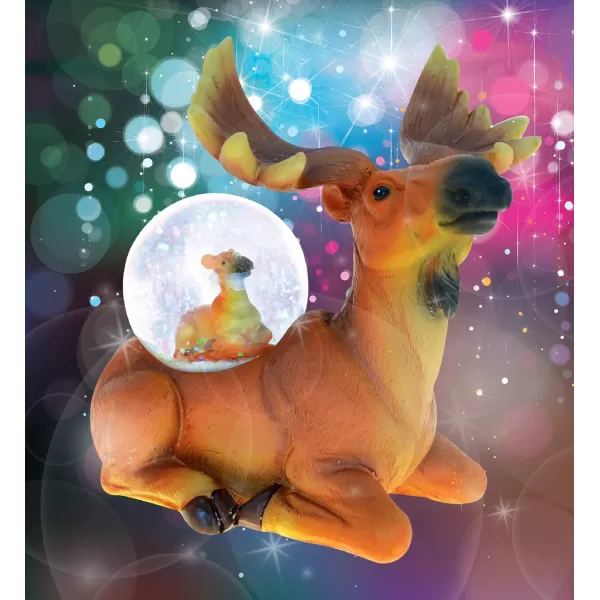 CoTa Global Giraffe Snow Globe Decor  Beautiful Snow Globe Decorations with Giraffe Figurine Collectible Snow Globes Perfect Giraffe Decor for Home Office Space Figurine Shelf or Desk  45mmOrange Moose