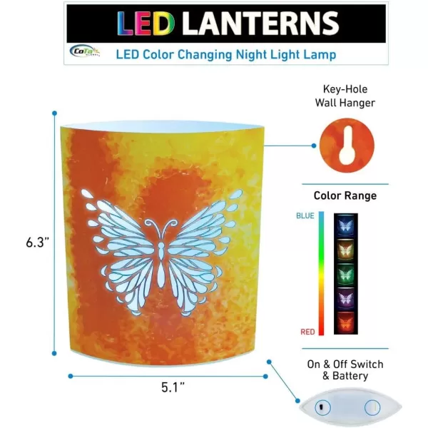 Puzzled Butterfly LED Decorative Lanterns  Insect Theme  Elegant Unique Gift and Useful Souvenir  Item 9654
