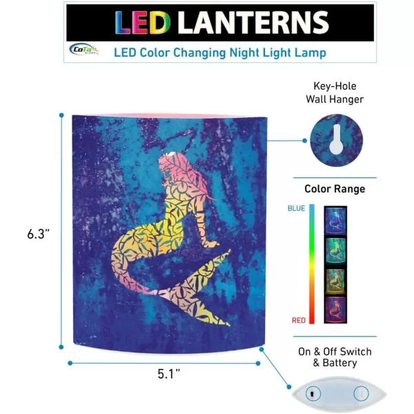 Puzzled COTA Global LED Lantern Mermaid  51 inch x 63 inch  Multicolor  Item 9679
