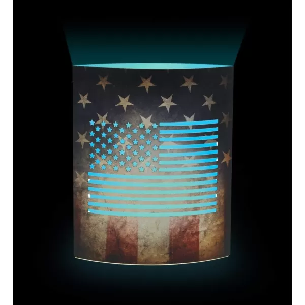 Puzzled COTA Global LED Lantern Surfs Up  51 inch x 63 inch  Multicolor  Item 9691Black American Flag